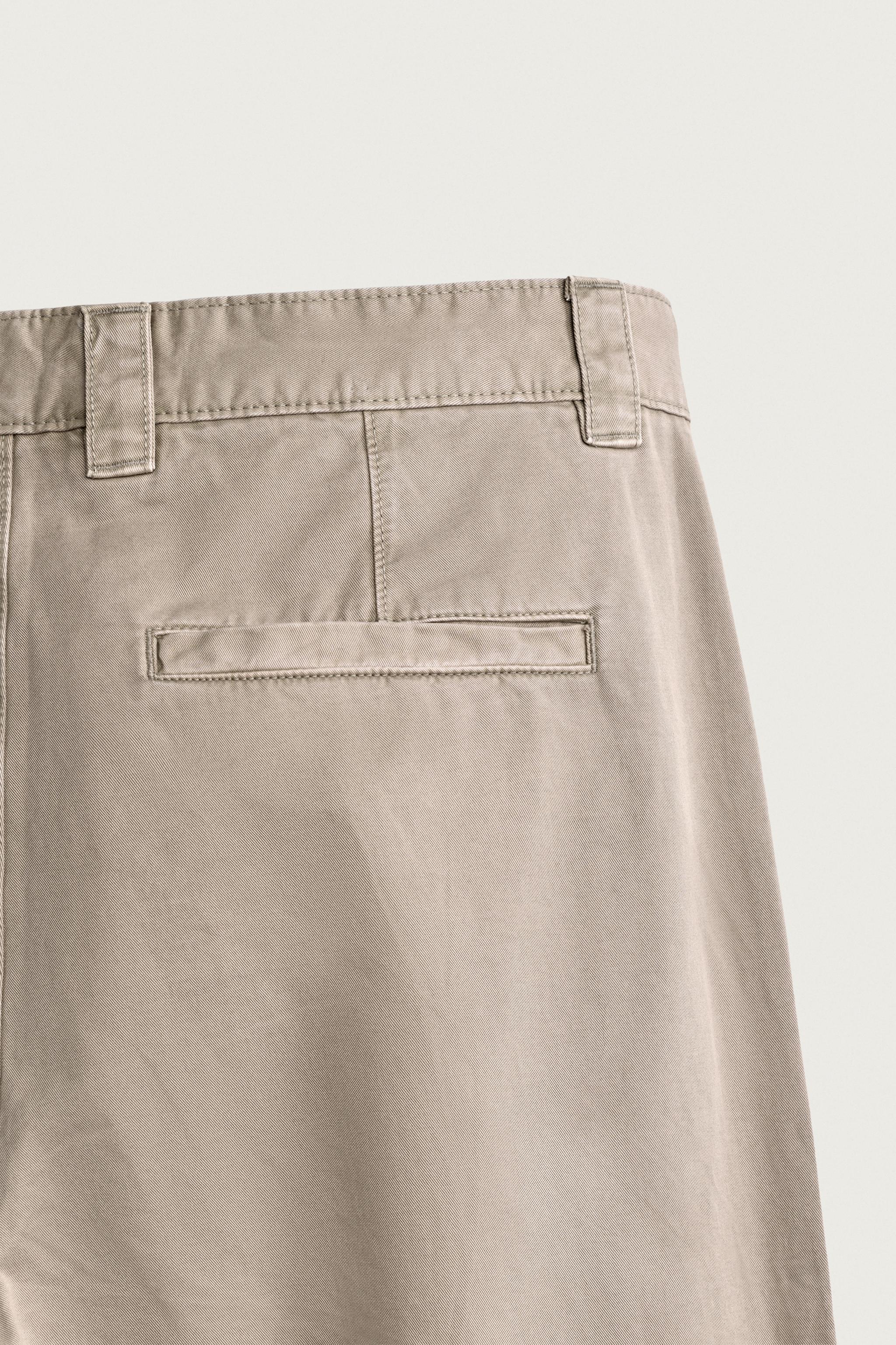 WASHED RELAXED FIT CHINO PANTS