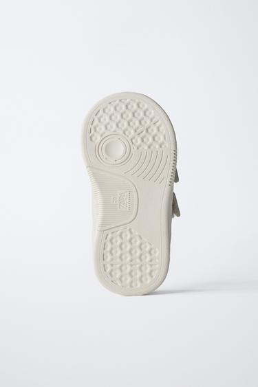 BAREFOOT LEATHER STRAP TRAINERS - White by Zara - Image 6
