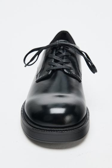 LACE-UP DERBY SHOES - Black by Zara - Image 4