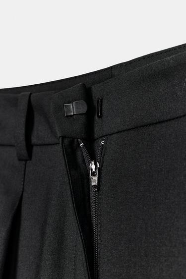 STRAIGHT-LEG TROUSERS WITH BELT - Black by Zara - Image 5