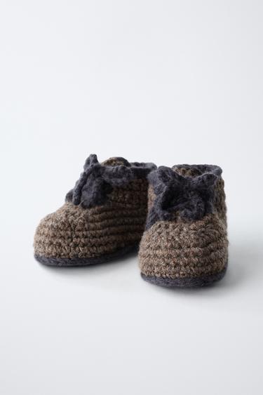 BOOTIES WITH BOW - Brown by Zara - Image 3