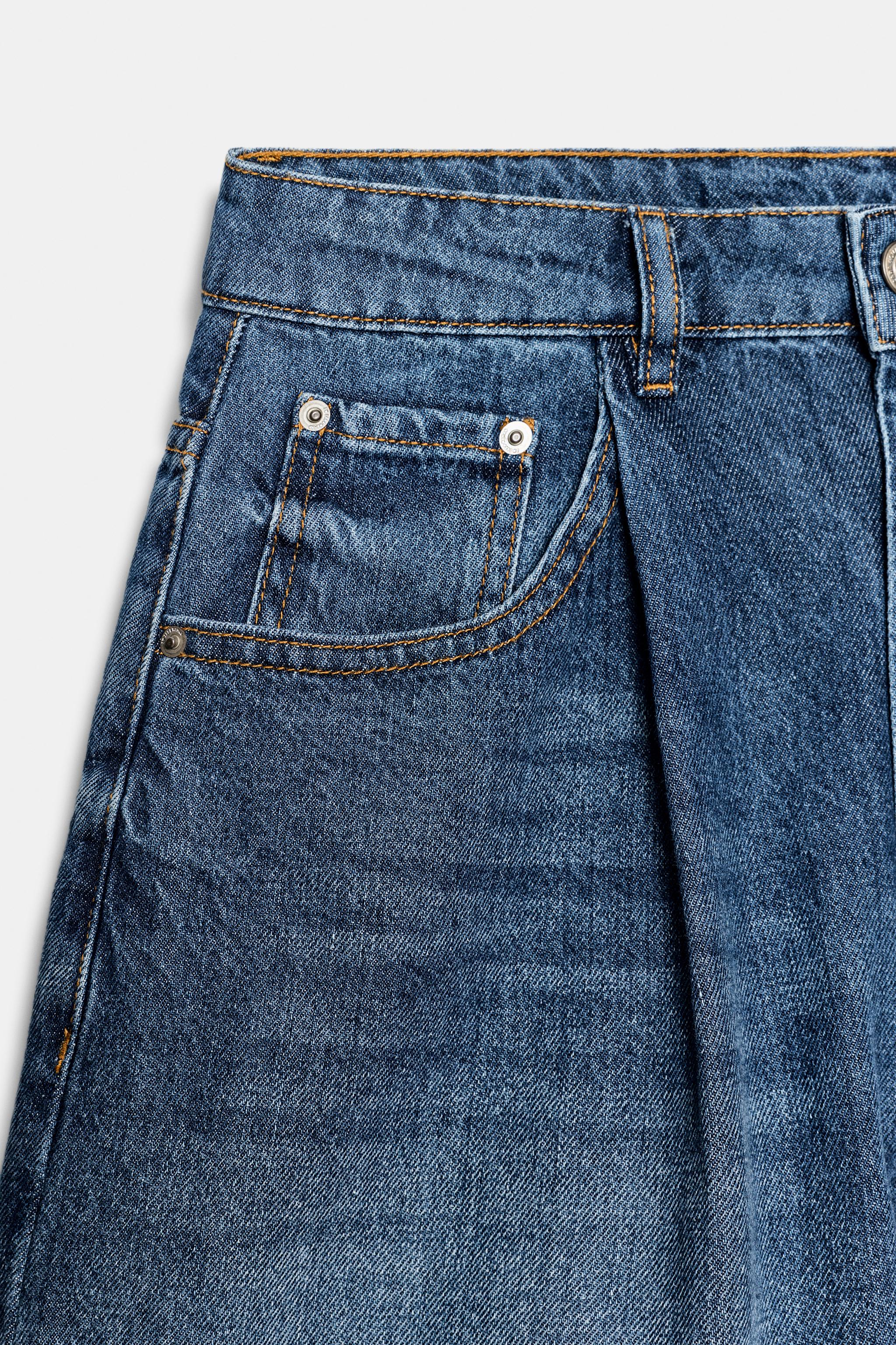 Женские шорты Zara ZW COLLECTION HIGH-WAIST DENIM SHORTS — фото 9