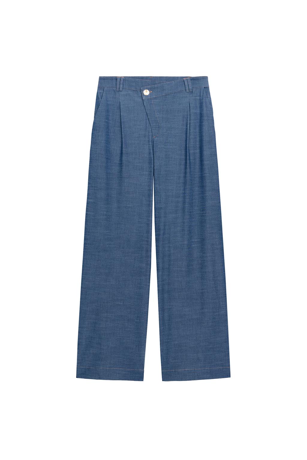 CROSSOVER WAIST WIDE LEG PANTS - image 3