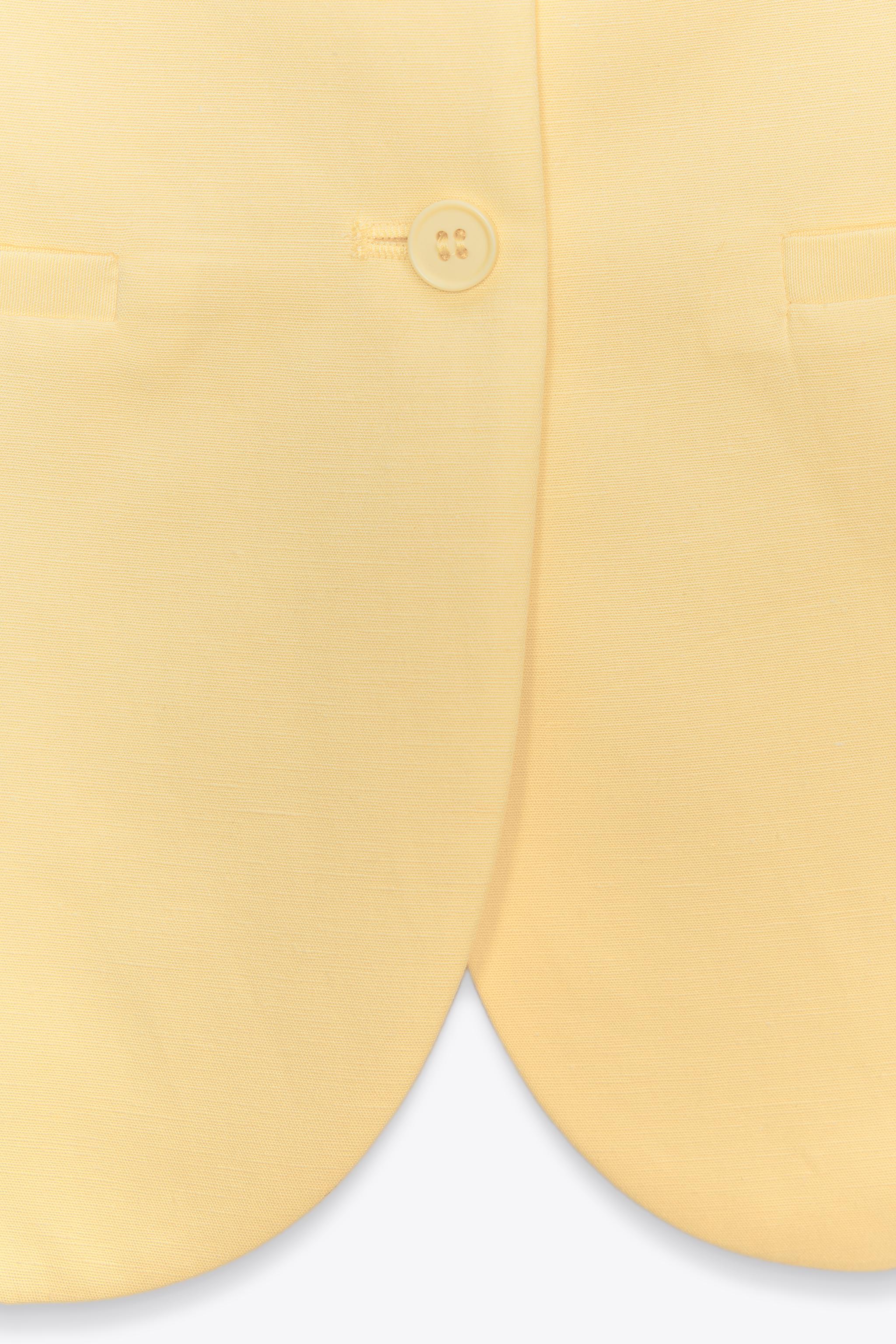 タグ付き新品★ZARAのボタンベストトップス★XSサイズ★ライトイエロー色 ☆ドイツ発*ZARA*新作*GOLDサイドボタンニットトップ/ECRU