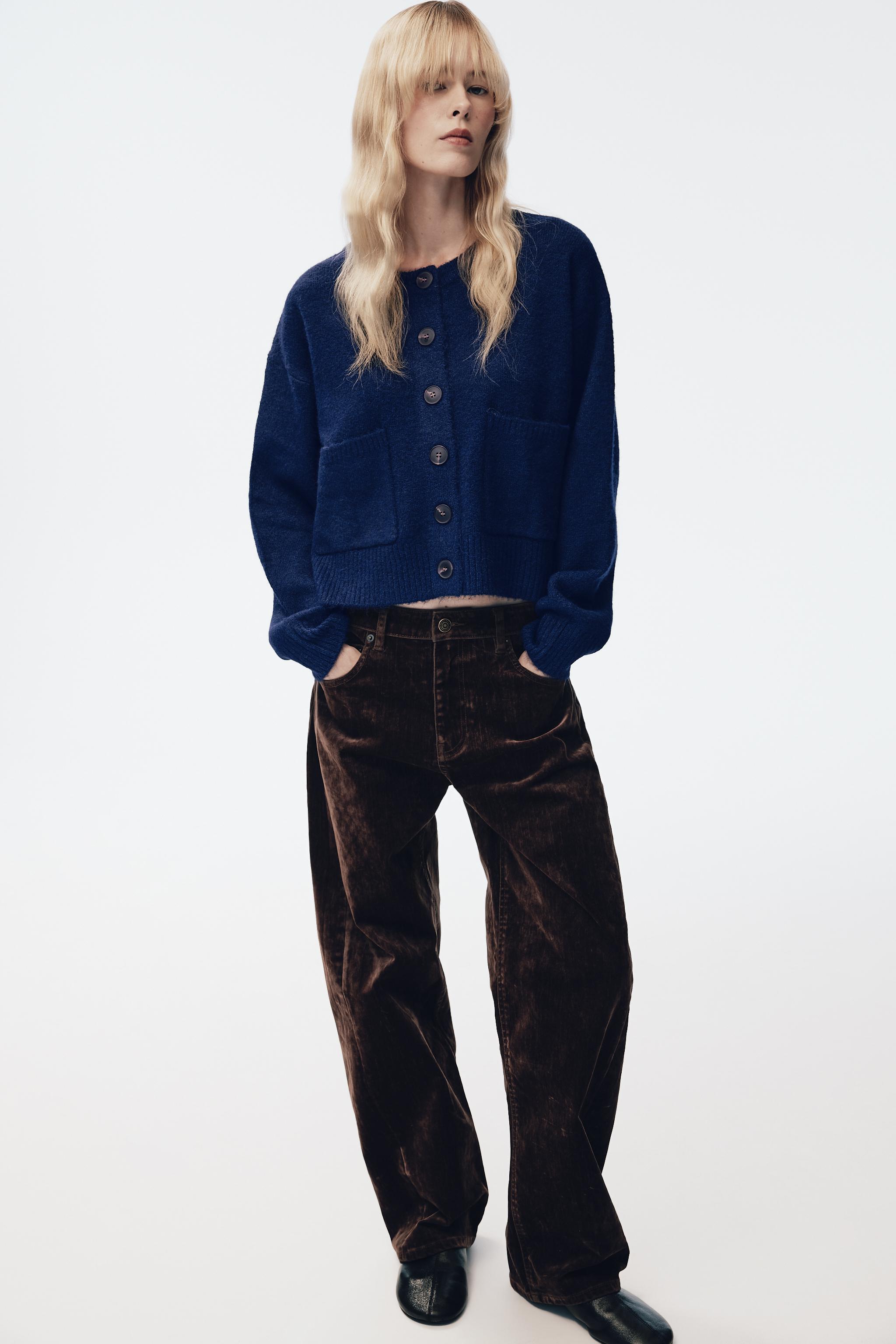 CARDIGAN WITH POCKETS - Bluish | ZARA South Africa