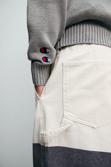 PANTALON LOGO CONTRASTÉ CHAMPION ® X ZARA - Écru de Zara - Image 5