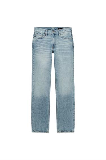 ZW COLLECTION LOW-RISE SLIM FIT JEANS - Light blue by Zara