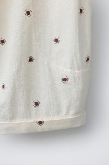 PANTALON BAGGY STRUCTURÉ SOLEIL - Écru de Zara - Image 3