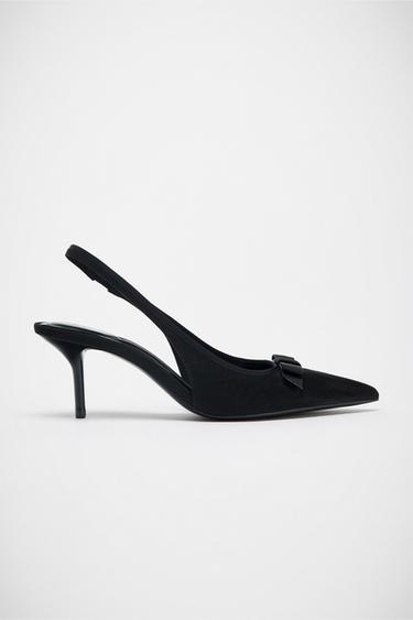 TACÓN TEJIDO LAZO - Negro de Zara