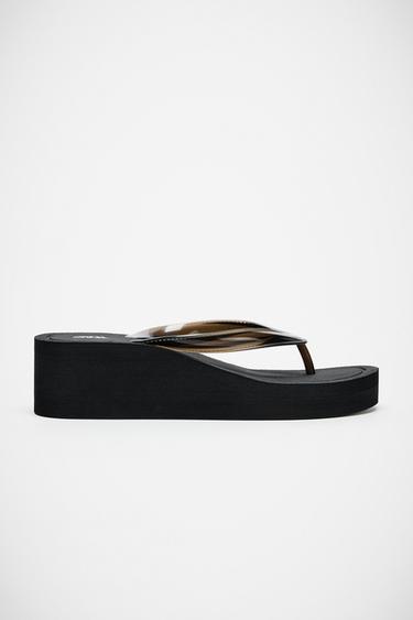 PLATFORM SANDALS - Black by Zara