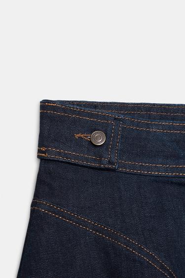 JUPE COURTE EN JEAN ZW COLLECTION - Bleu de Zara - Image 9
