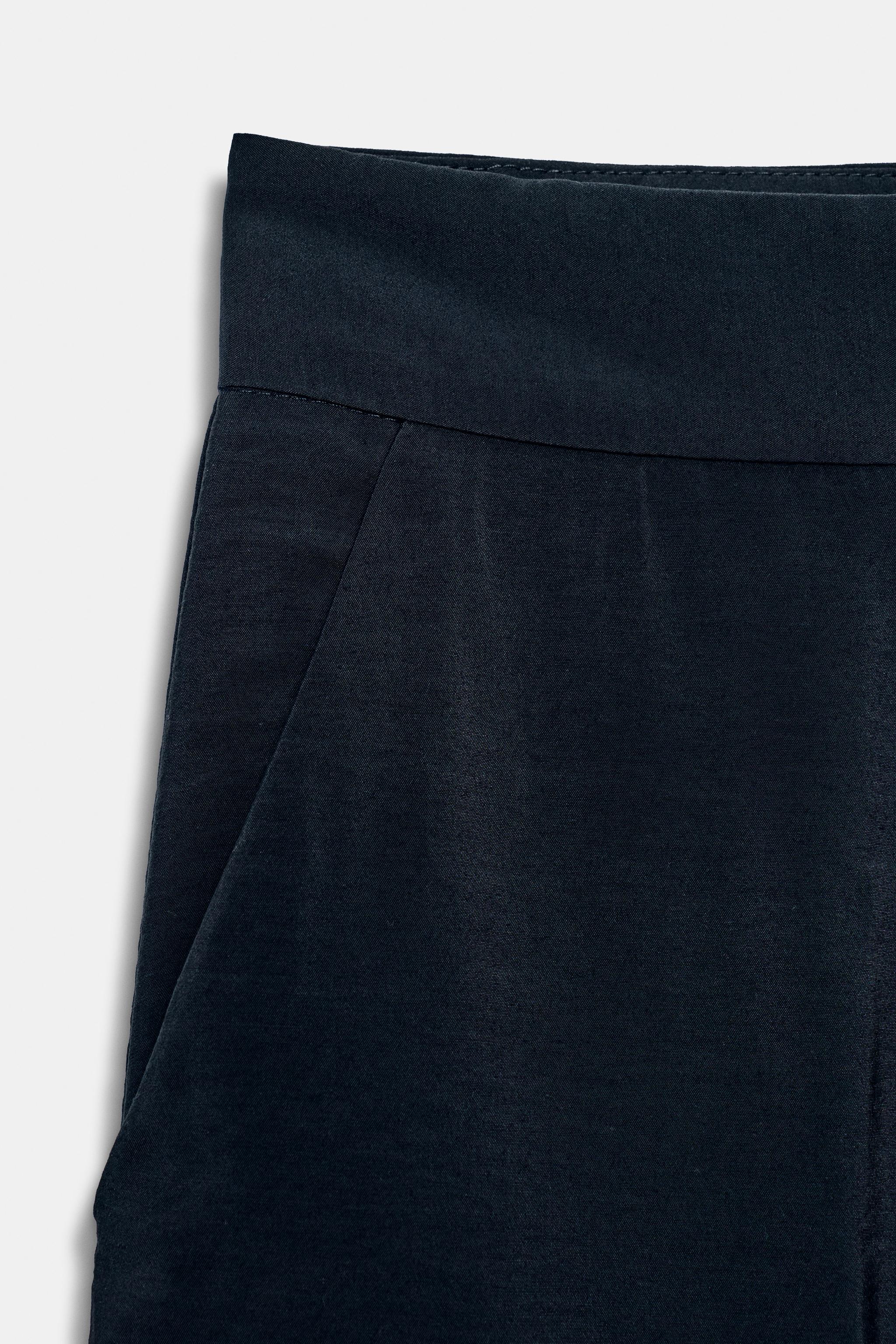 HIGH-RISE STRAIGHT-LEG TROUSERS