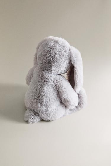 CHILDREN’S BUNNY SOFT TOY - Grey by Zara - Image 4