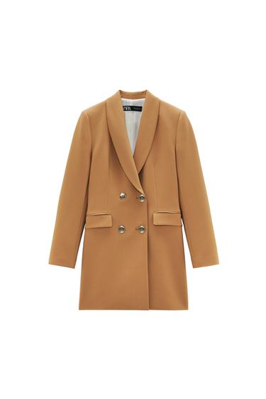 LONG DOUBLE-BREASTED BLAZER