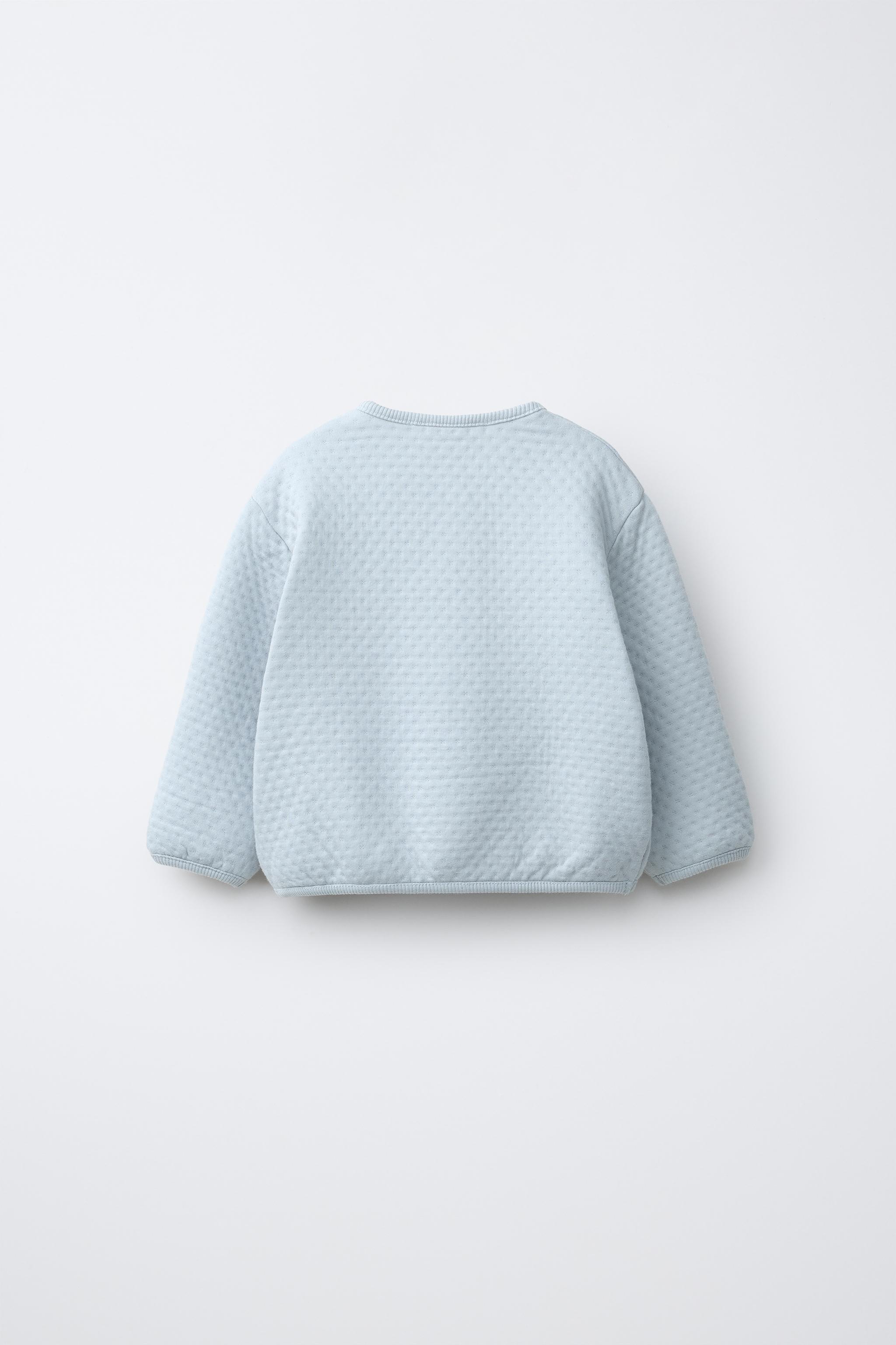 VESTE MATELASSÉE BRODERIE EN VELOURS BOUCLÉ