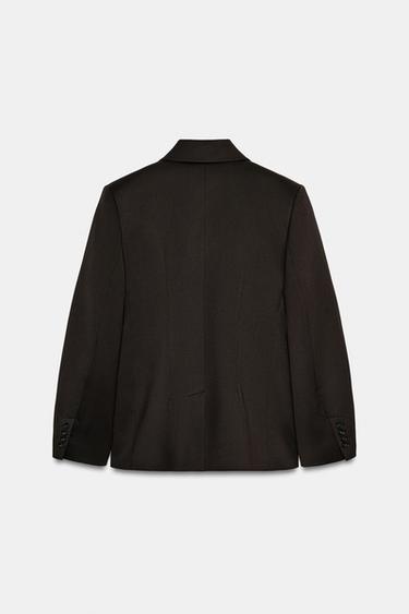 DOUBLE-BREASTED BLAZER ZW COLLECTION - Dark brown by Zara - Image 6