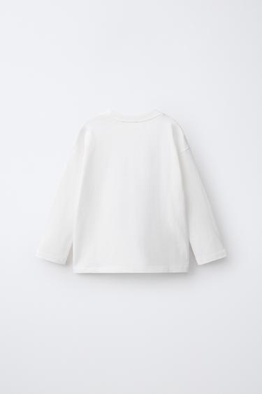 EMBROIDERED DETAIL T-SHIRT — Oyster-white 2
