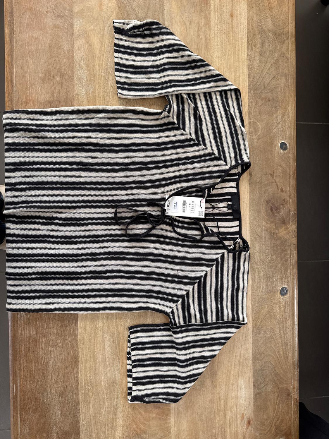 STRIPED KNIT DRESS WITH LINEN - Image 3