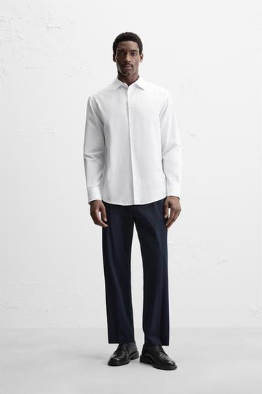 Zara EASY CARE TEXTURED SHIRT - Printed - Image 0