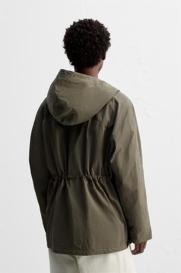 TECHNICAL PARKA WITH POUCH POCKET - Earth by Zara - Image 2