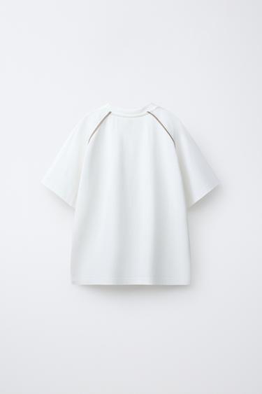 RAGLAN SLEEVE JOGGING T-SHIRT - White by Zara - Image 1