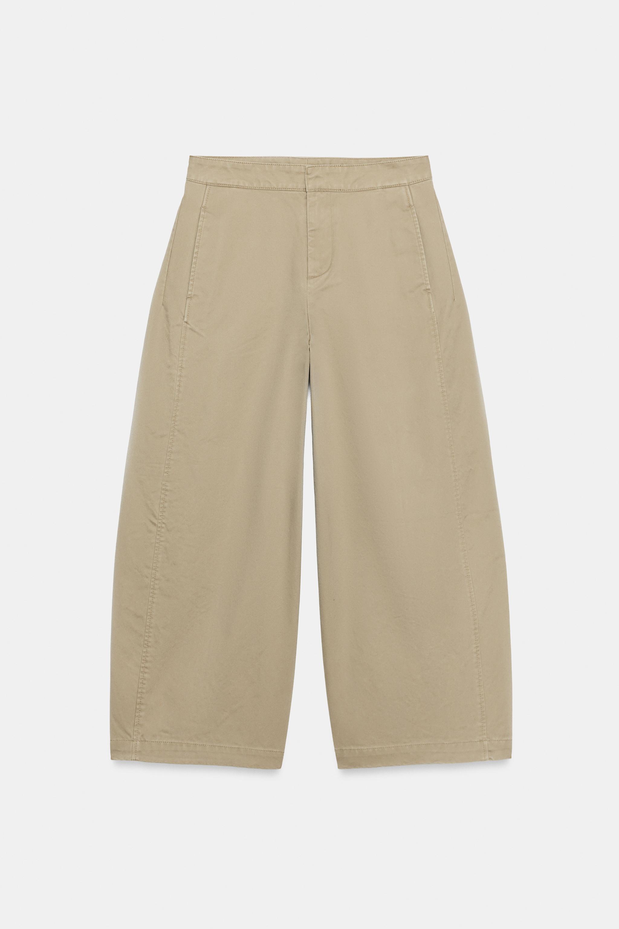 Женские брюки Zara VOLUMINOUS CULOTTE TROUSERS — фото 6
