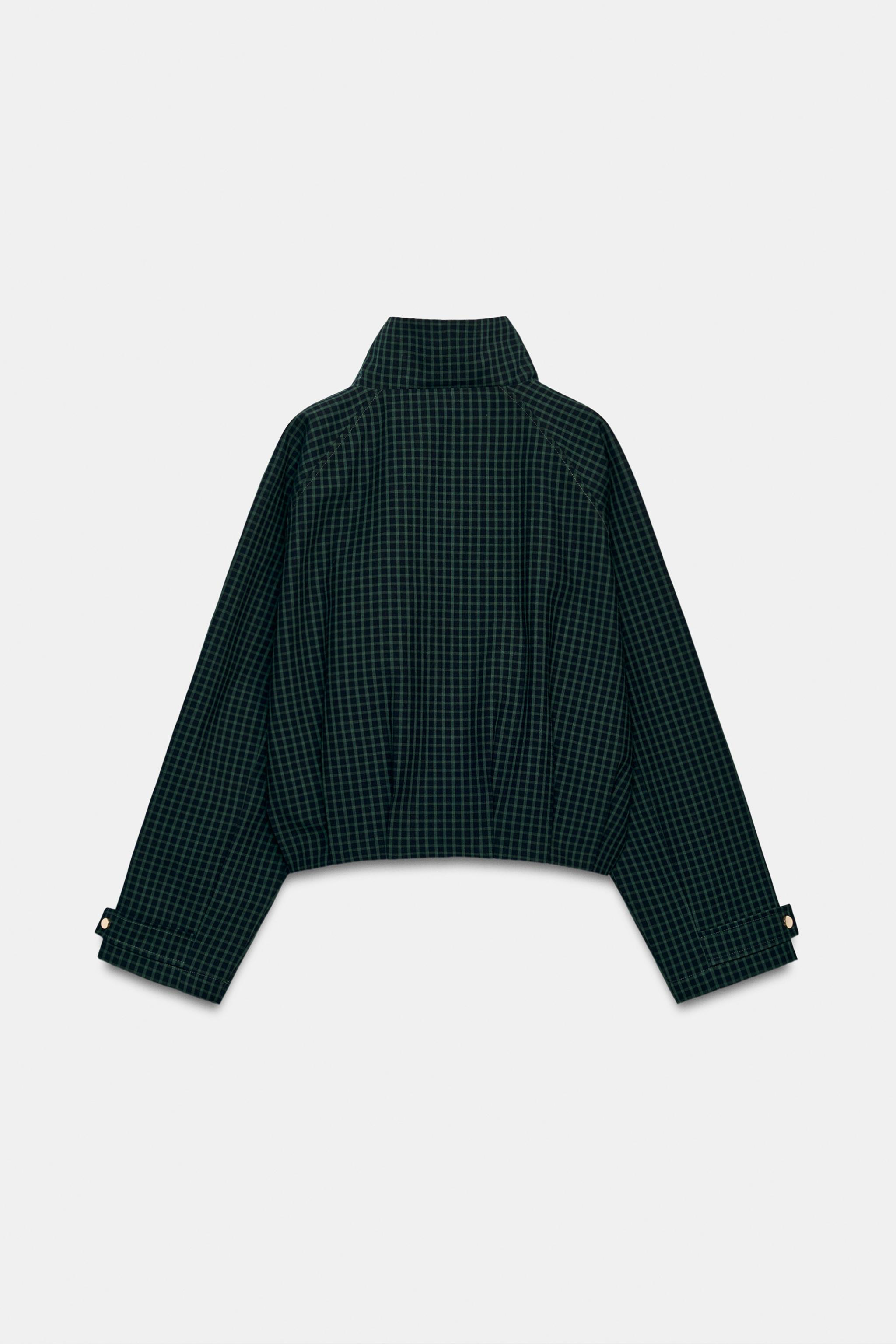 CHECKED BOMBER JACKET