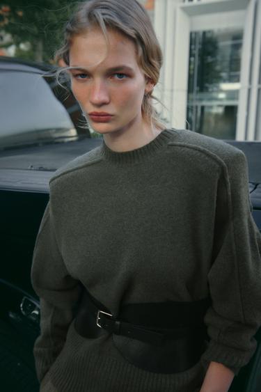PLAIN LEATHER SASH BELT - Black by Zara - Image 0