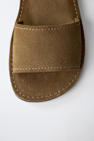 LEATHER SANDALS - Brown by Zara - Image 5