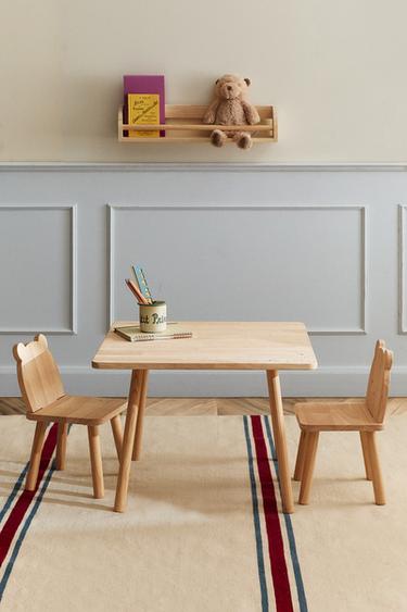 BEAR WOODEN TABLE - Light beige by Zara