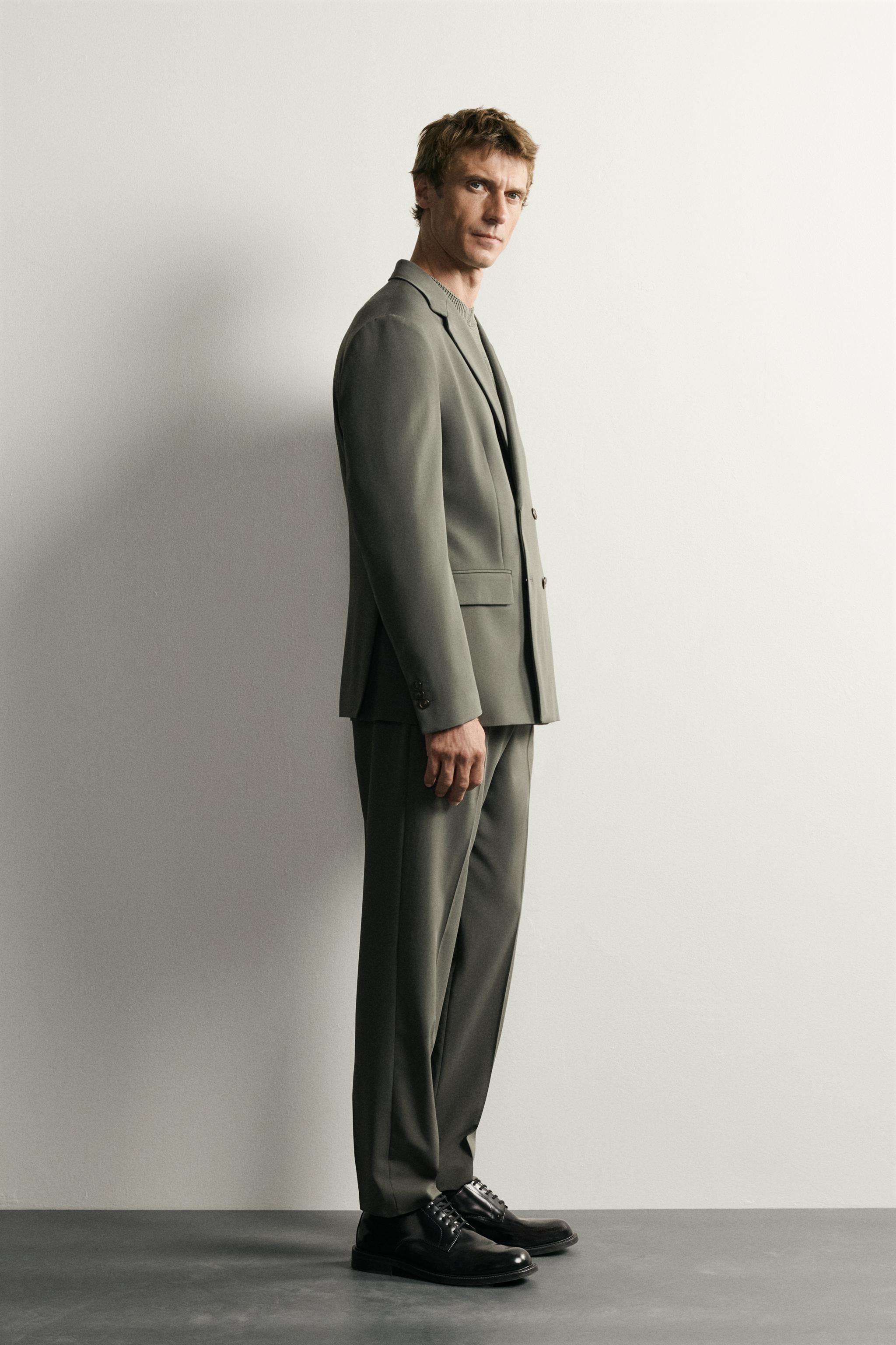 COMFORT DOUBLE BREASTED SUIT BLAZER