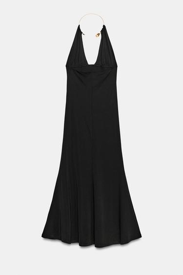 ROBE HALTER CHOKER - Noir de Zara - Image 8