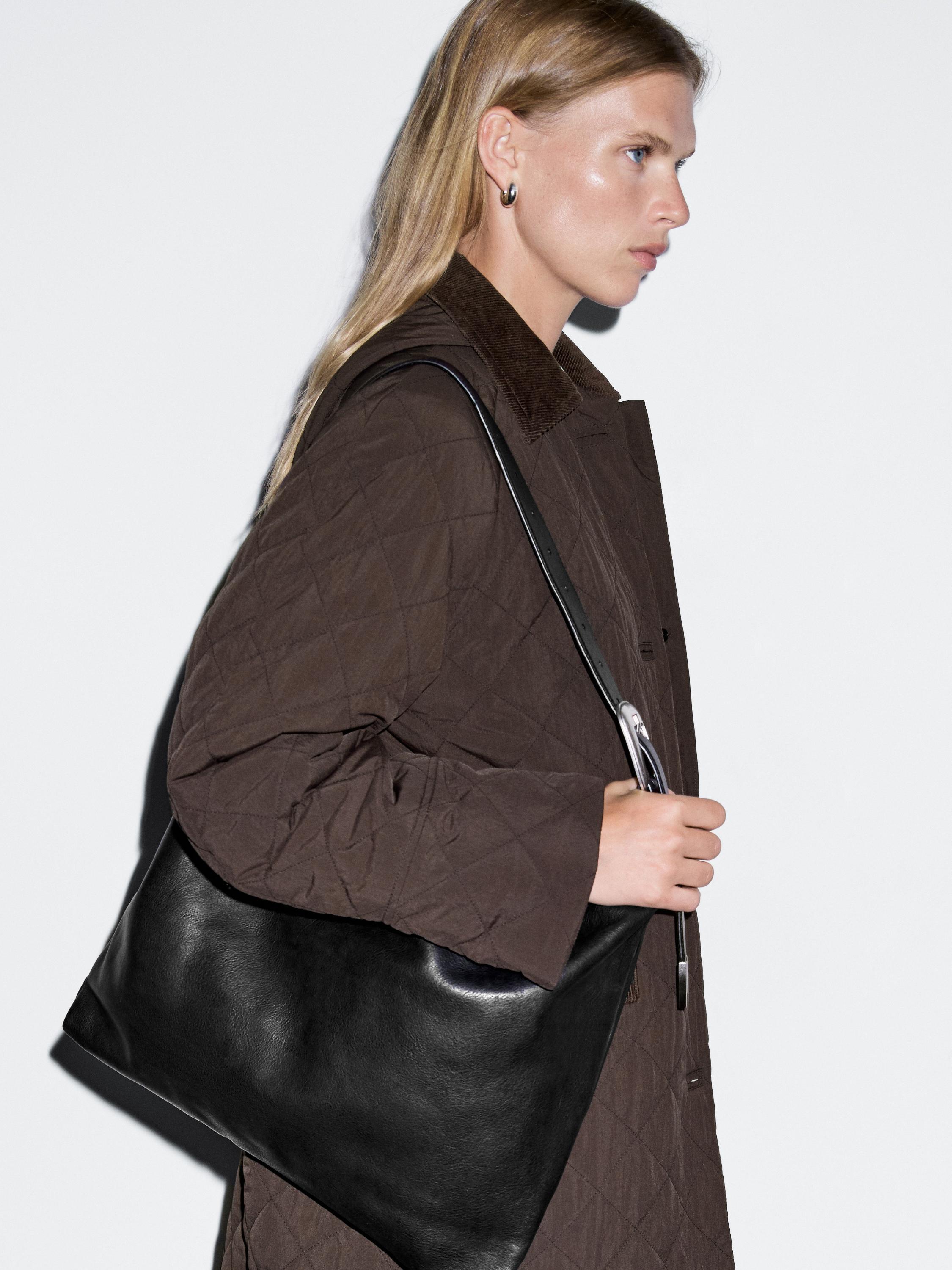 Long coat with corduroy detail