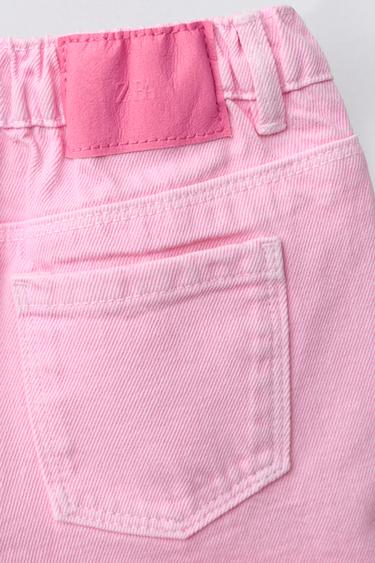 SHORT EN SERGÉ MON FIT - Rose de Zara - Image 3