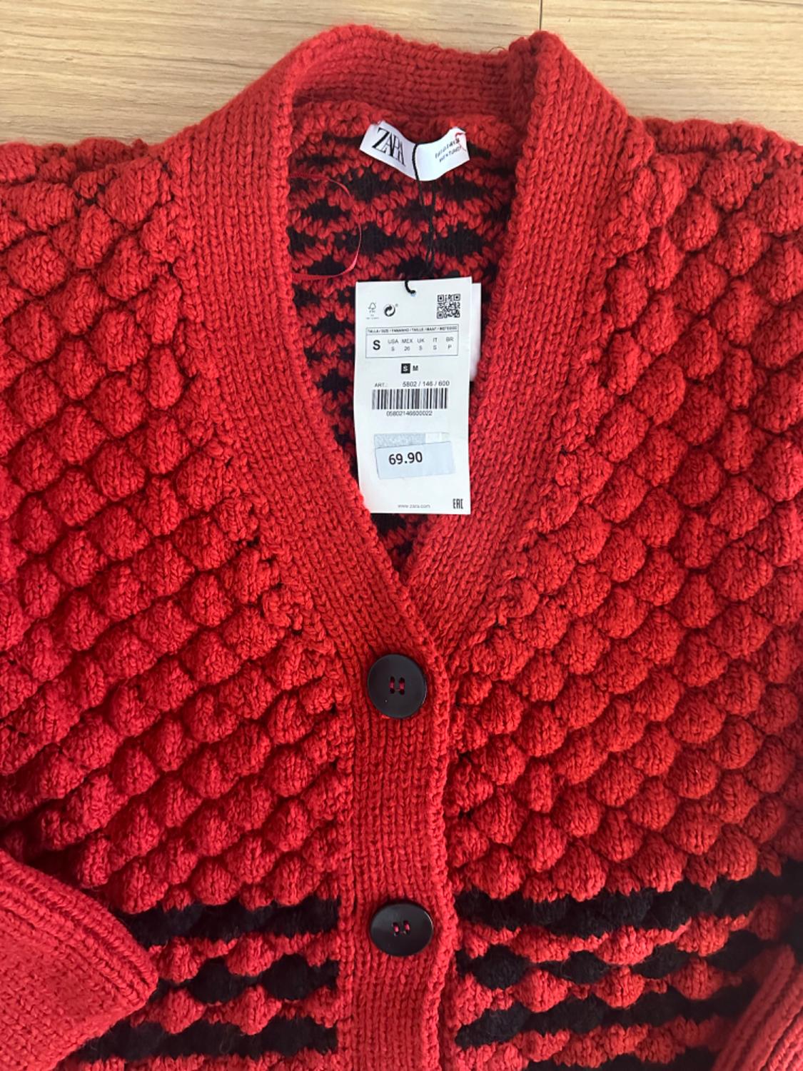 OVERSIZED KNIT CARDIGAN - Image 2