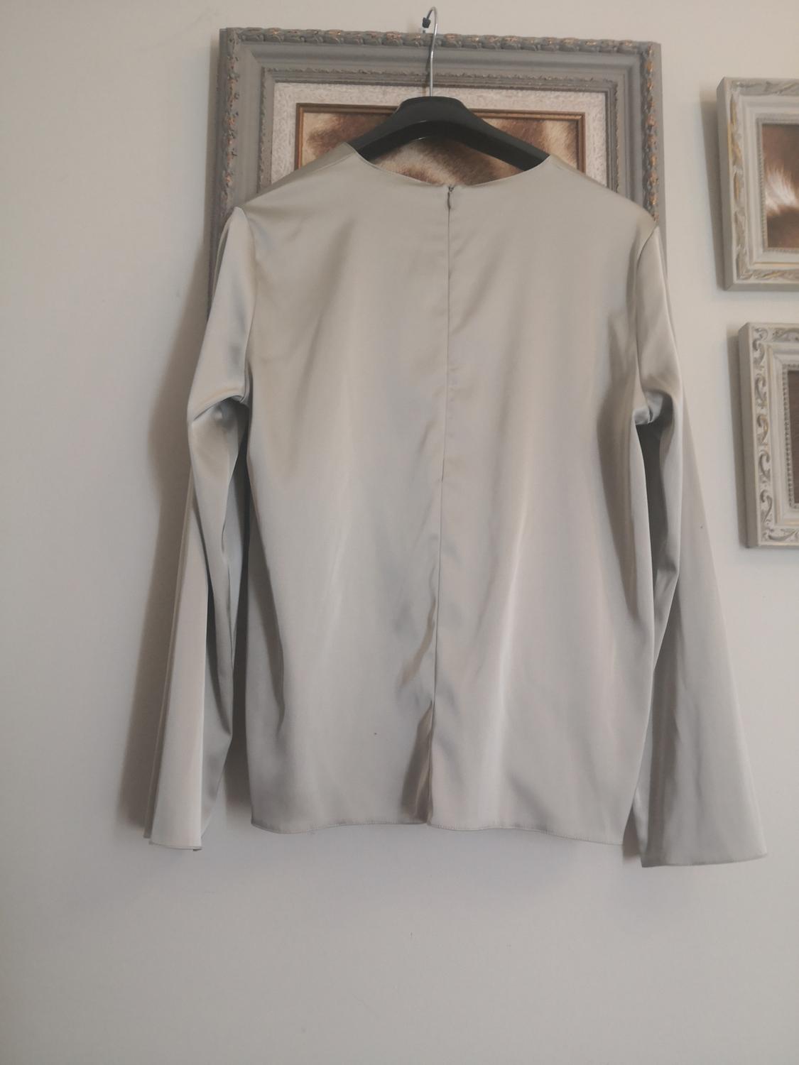 SATIN TOP WITH SLITS - Image 2