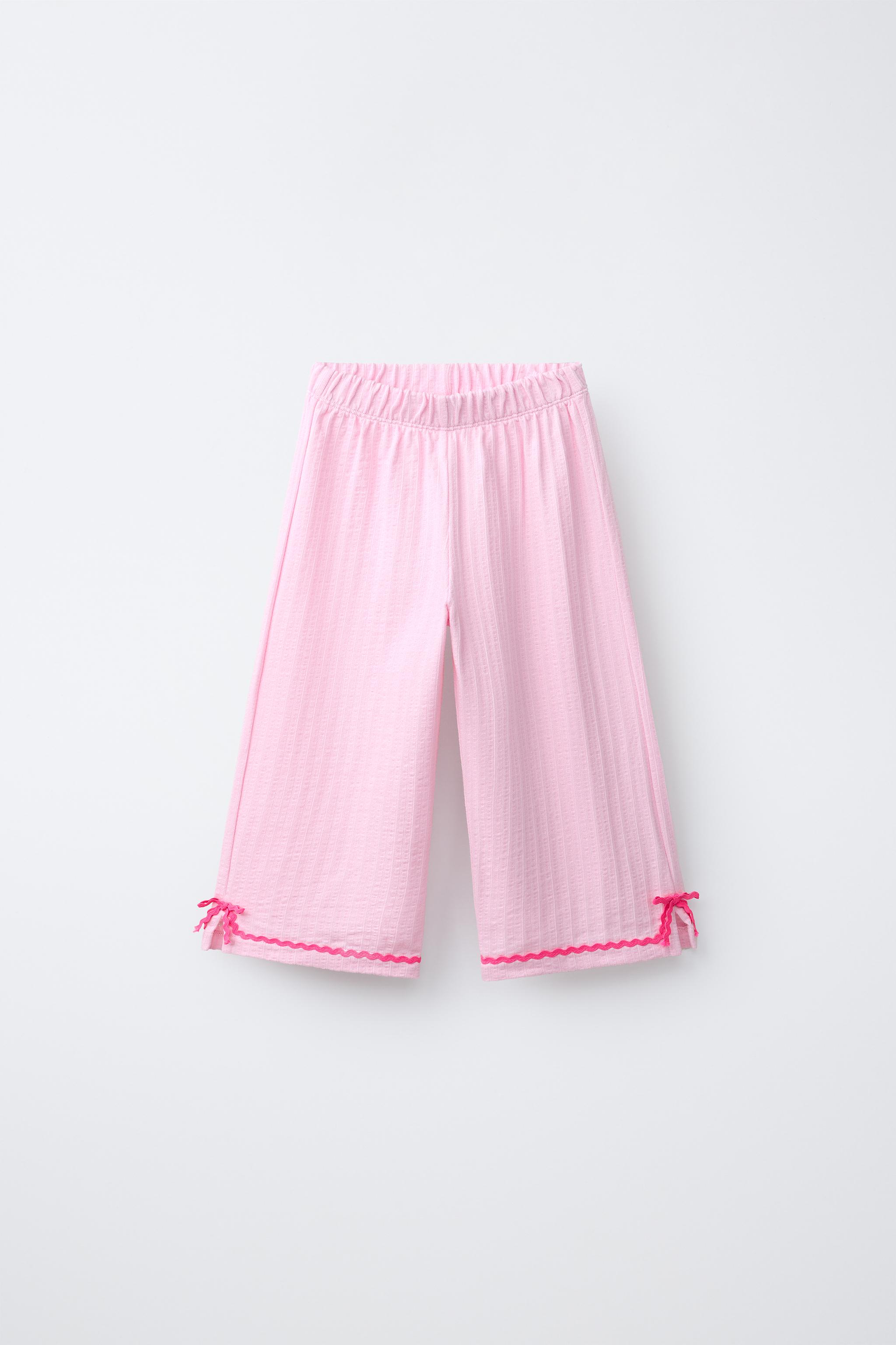PANTALON JUPE-CULOTTE TEXTURÉ ONDULÉ CONTRASTÉ