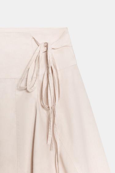 MIDI SARONG SKIRT - Light pink by Zara - Image 7
