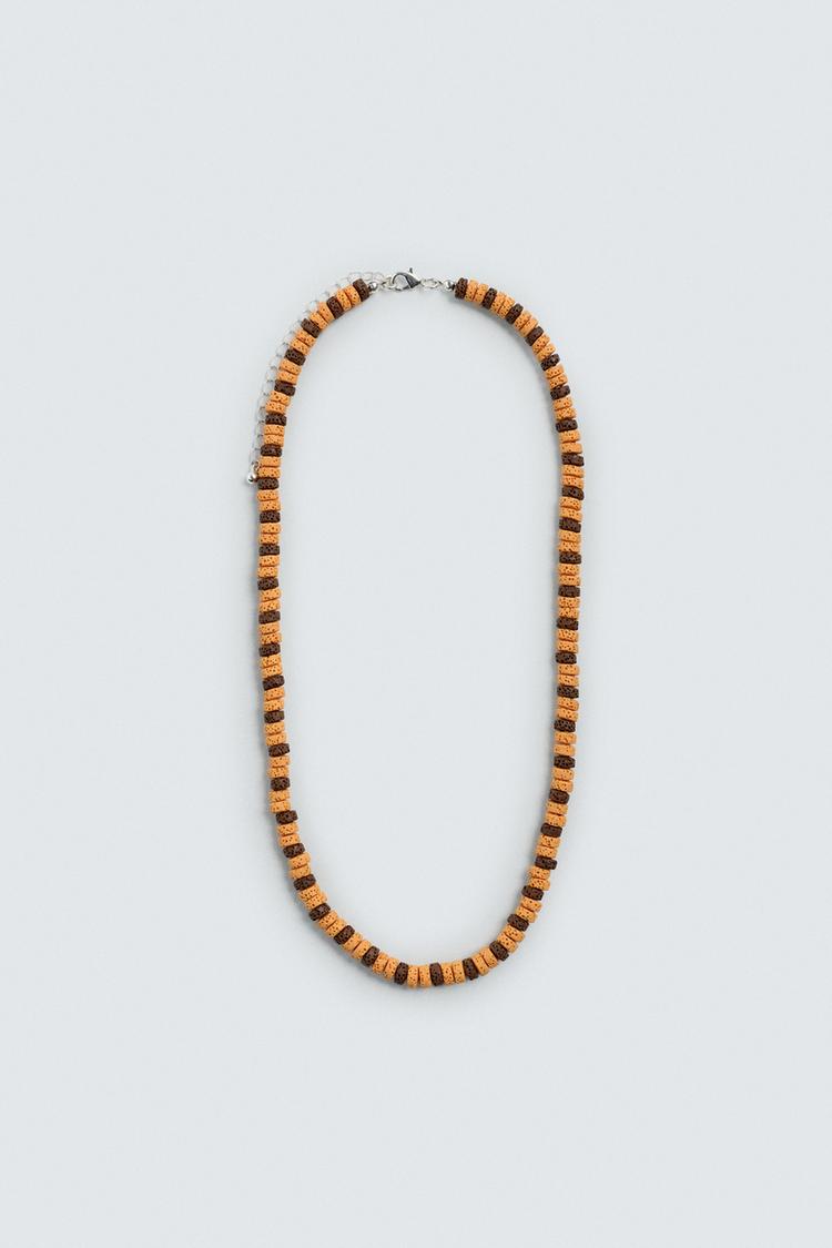 ZARA BEADED STONE NECKLACE