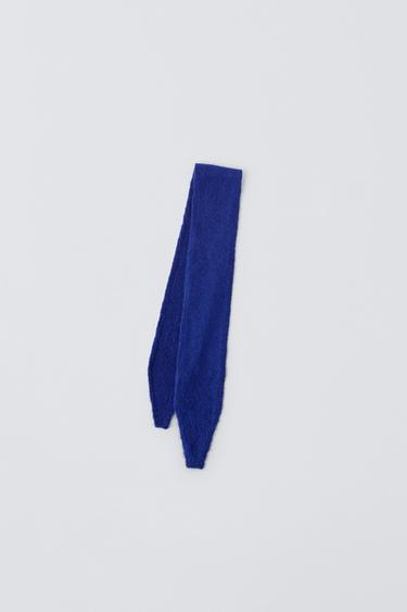 Zara KNIT SCARF - Ink blue