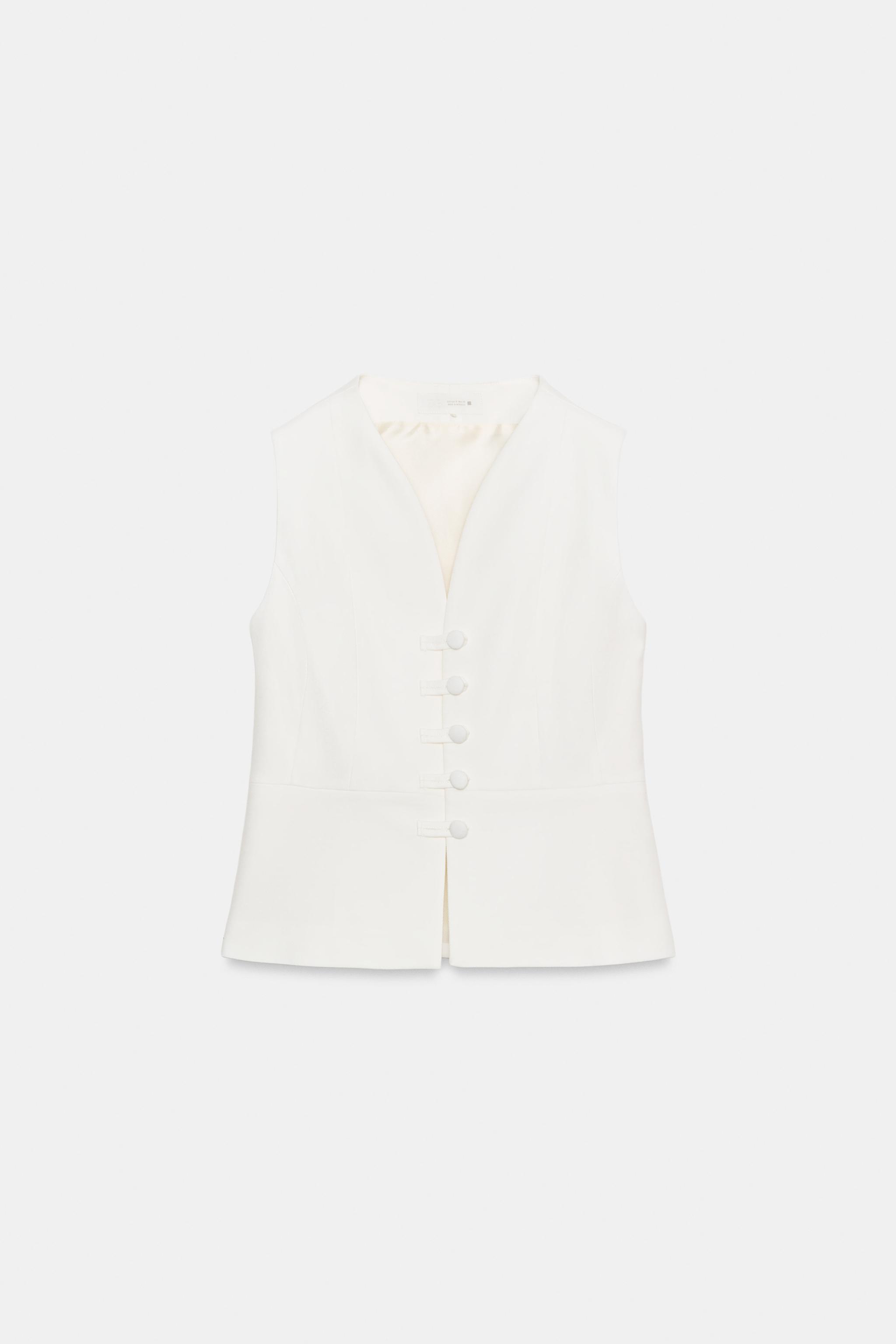 Женские жилеты Zara PEPLUM VEST — фото 8