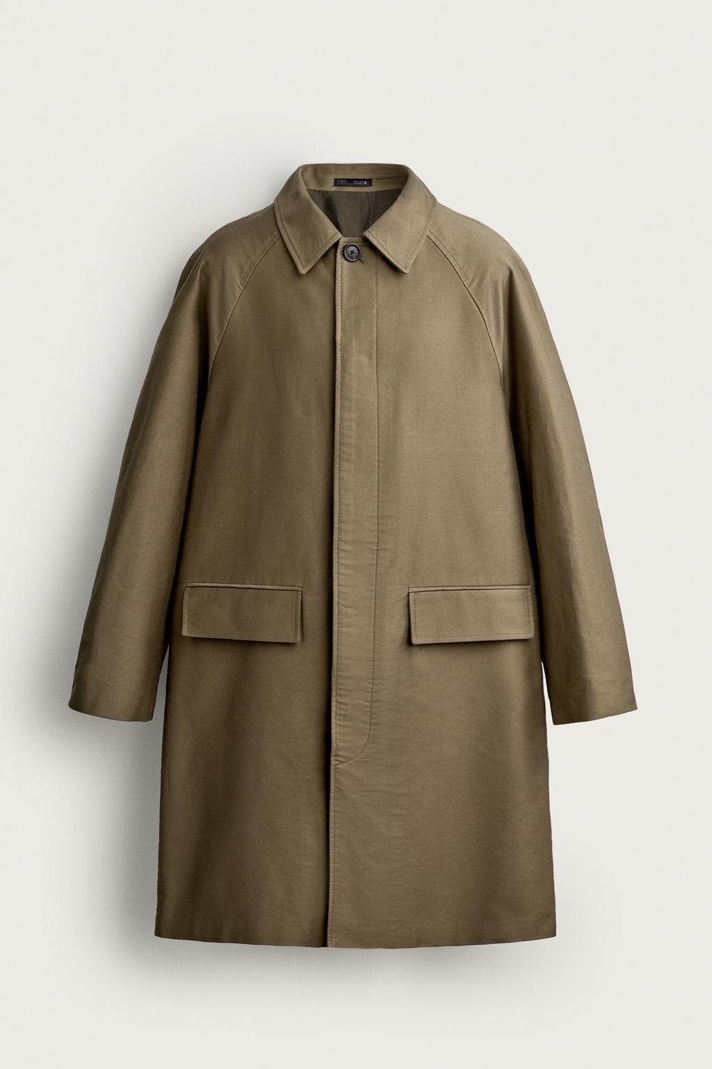 REGULAR-FIT COTTON TRENCH COAT