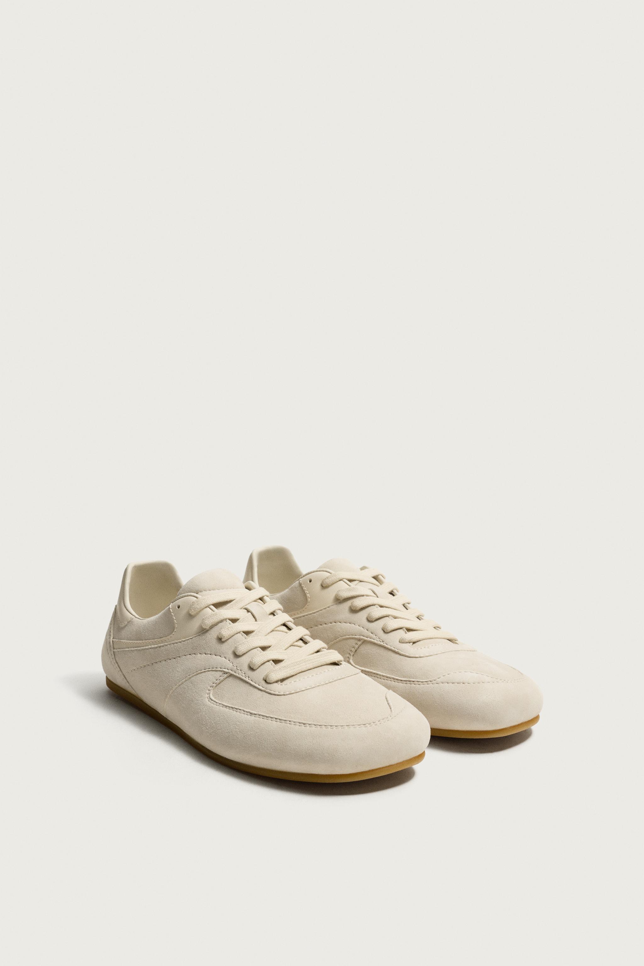 LEATHER SNEAKERS — Bone White (alternate view)