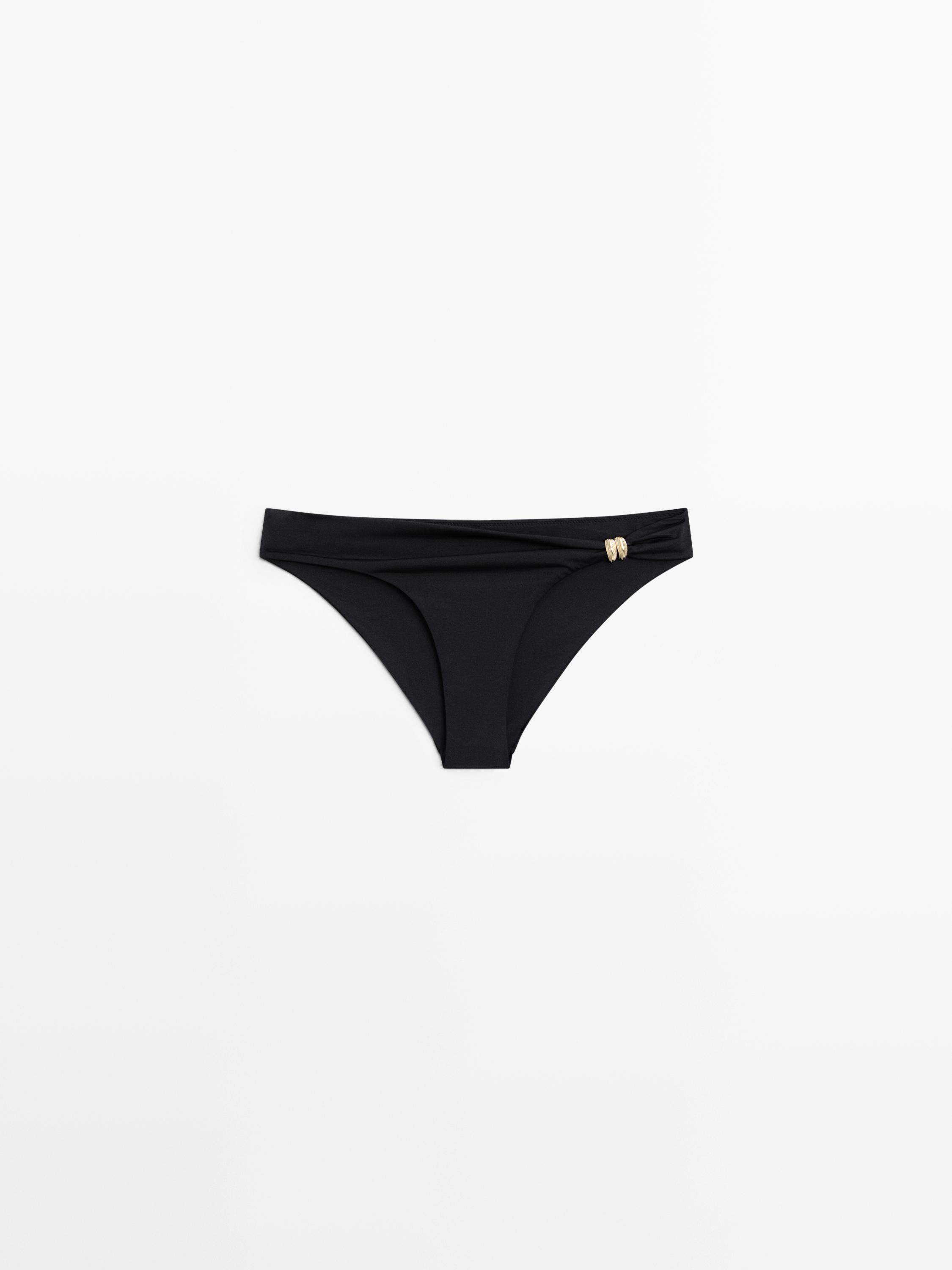 Bikini bottoms with rhinestone detail