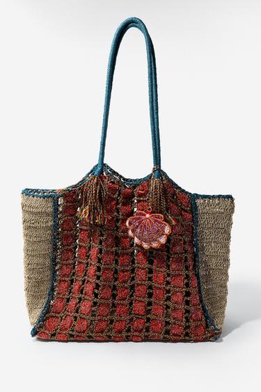 MAXI SAC TRESSÉ FANTAISIE - Multicolore de Zara
