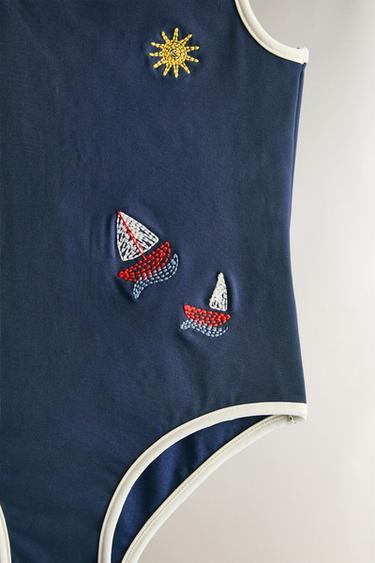 KIDS' SEA SWIMMING TRUNKS - Navy blue by Zara - Image 2