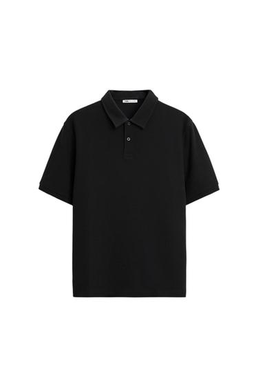 TEXTURED POLO SHIRT
