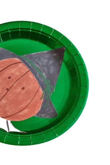 PACK OF CHILDREN’S HALLOWEEN PAPER PLATES (PACK OF 12) - Multicoloured by Zara