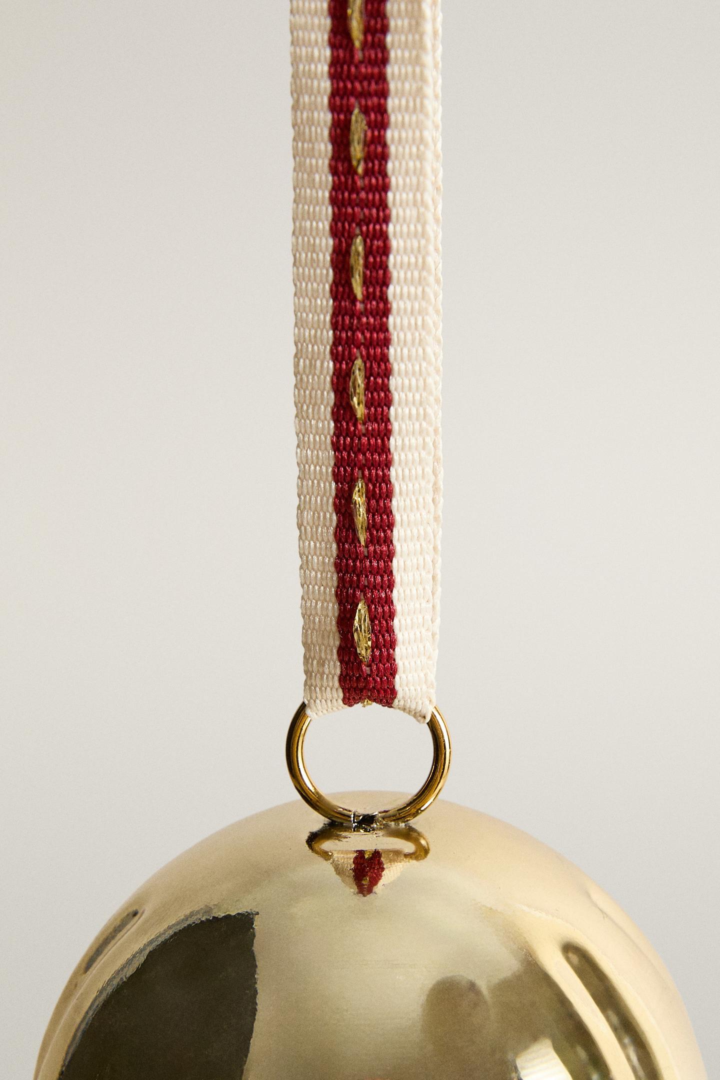 Ёлочные украшения Zara Gold Bell Christmas Tree Decoration, цвет: Золотой — фото 2