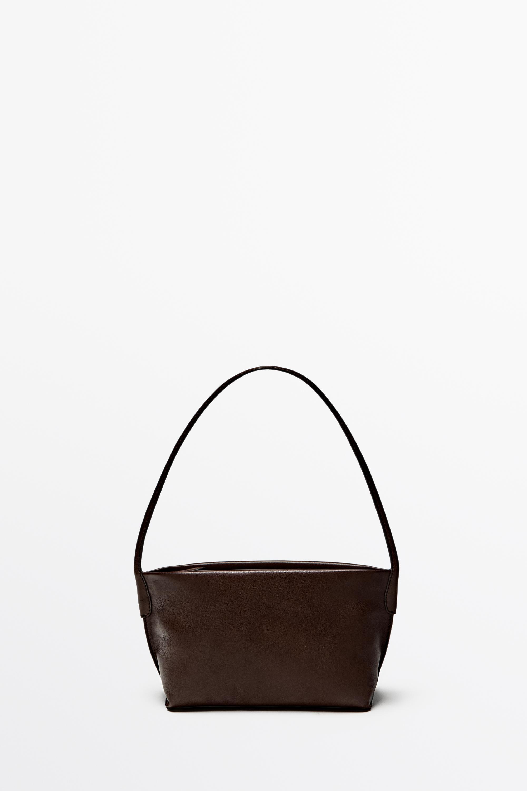 Sac porté épaule en cuir nappa
